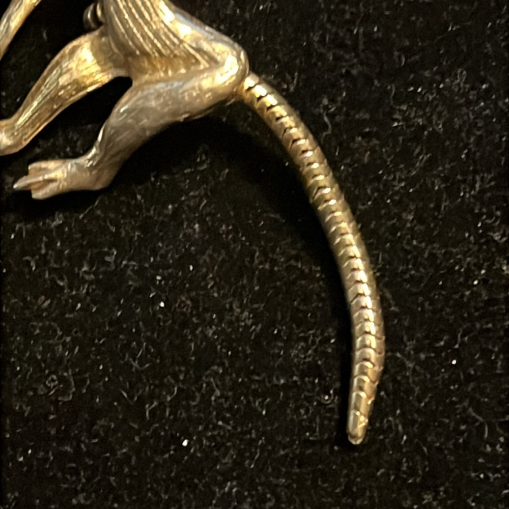 Gold Monkey Brooch - image 7